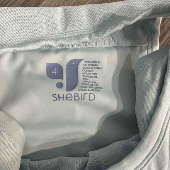 SHEBIRD Women's The Freedom Racerback Bra Tank Top Blue Size 4 (M) - Picture 6 of 9